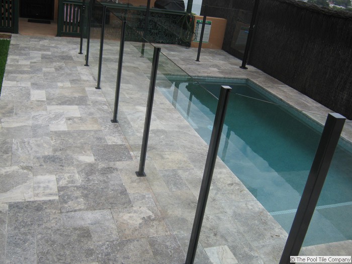 travertine silver tumbled unfilled brushed & chiselled edge pool travertine silver tumbled unfilled brushed & chiselled edge pool
