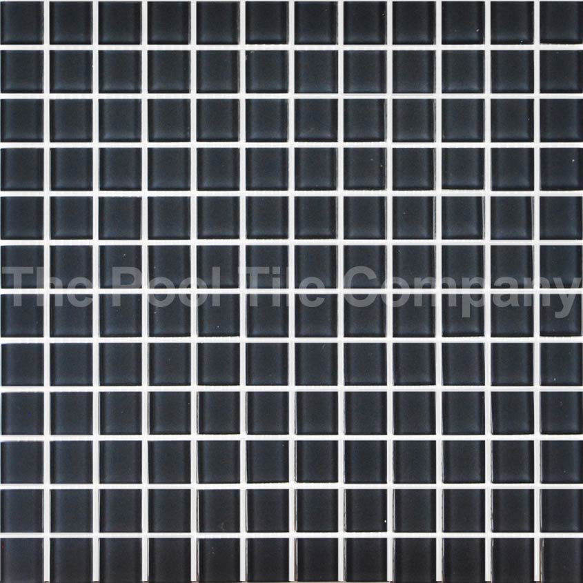 GCR060 Graphite Crystal 23mm glass mosaic pool tile