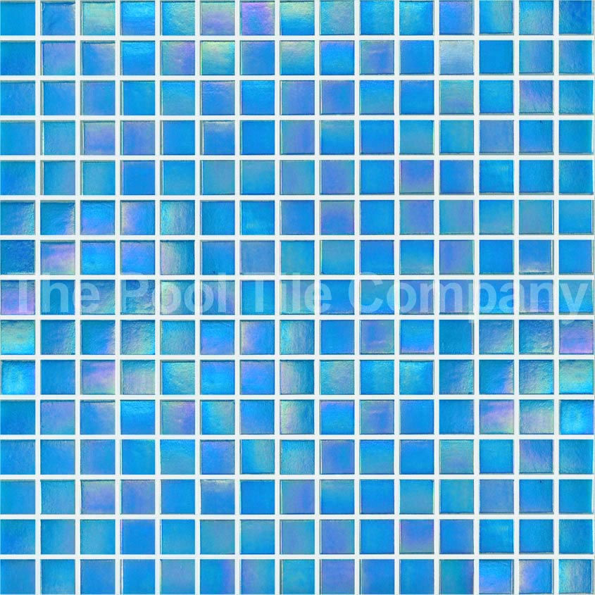 Sky Blue Pearl Glass Mosaic Tiles