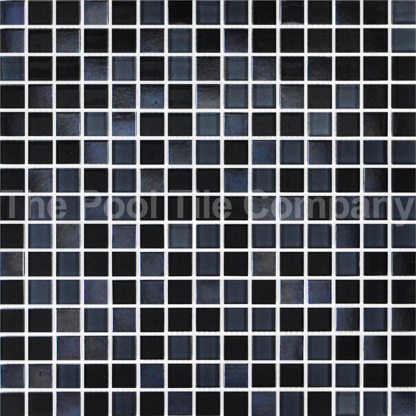  GCR320 Charcoal Crystal Pearl Blend glass mosaic pool tile