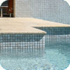 GC240 Seashell Glass Mosaics 20mm with Almond Granite