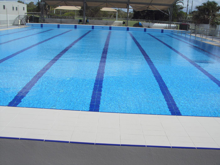 Serapool Commercial Antislip Pool Tiles for pool deck and pool interior