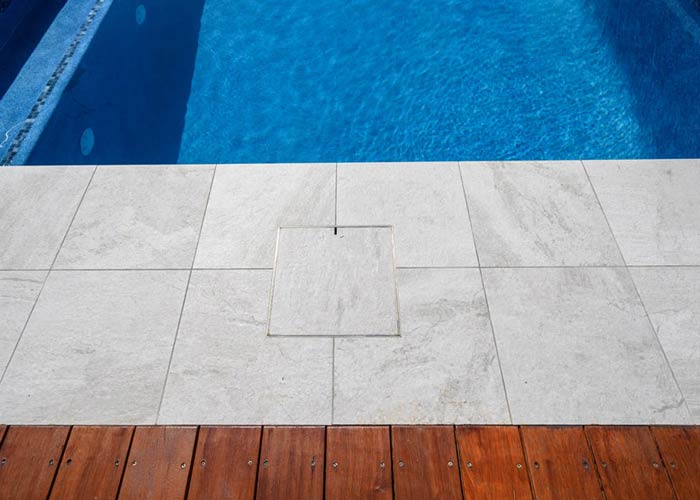 Stone Pool Skimmer Box by Skimmer Lids Pty Ltd