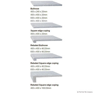 Light Grey Granite Coping Profiles