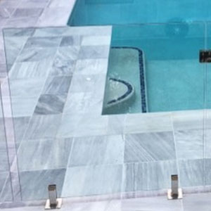 Parisian Blue Limestone Pool Coping