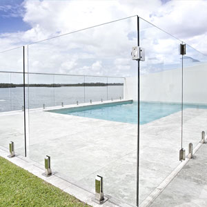 Silver Marble used as coping and surrounds of this pool