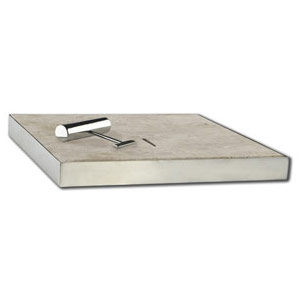 Walnut Travertine Tumbled Unfilled pool skimmer box cover lid