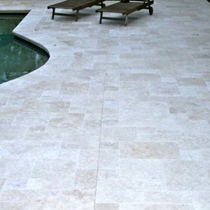 Travertine Linen Tumbled Unfilled French
