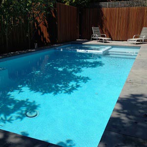 CMC129 Ice Blue tiles in place