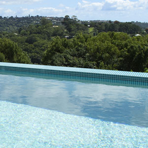 CMC340 Neptune 23mm mosaic pool tiles in place