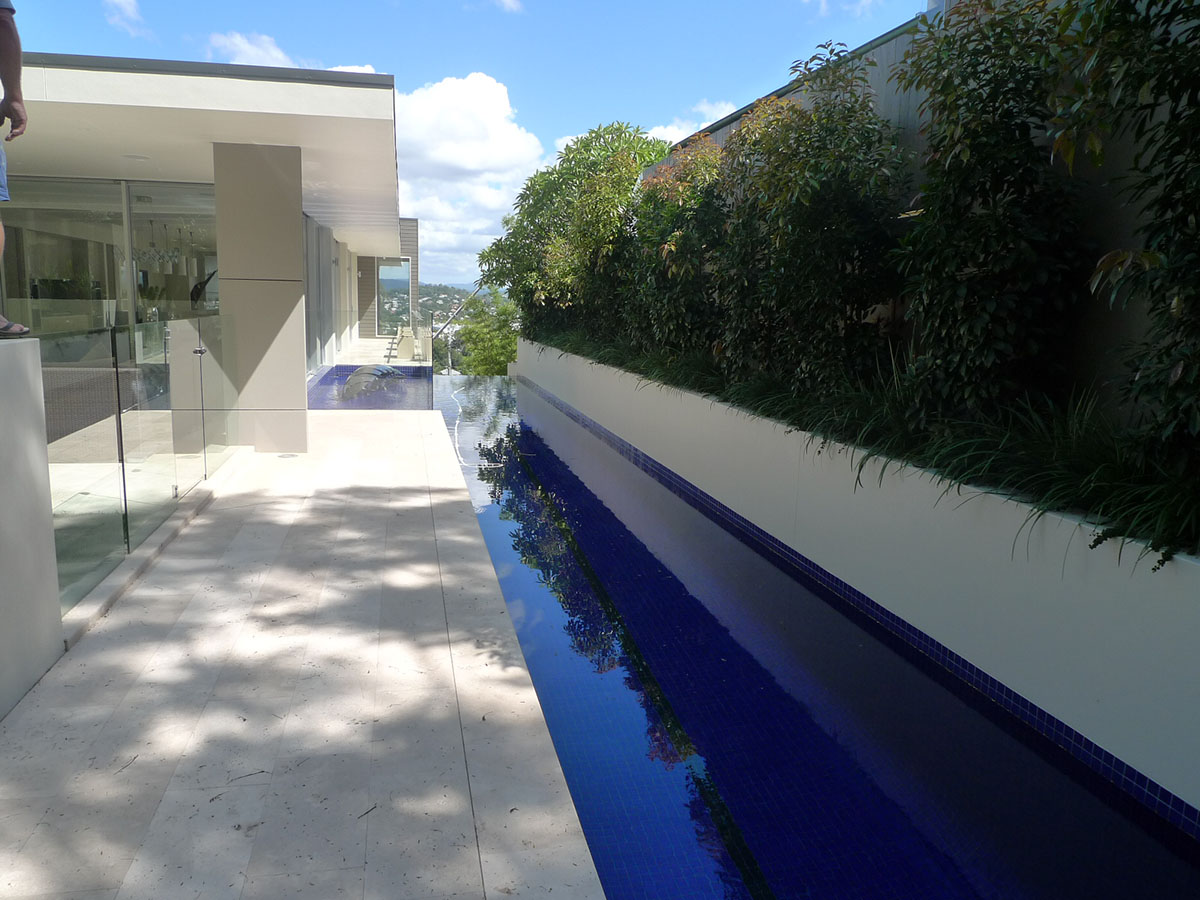 CMC100 Mediterranean Blue fully tiled pool