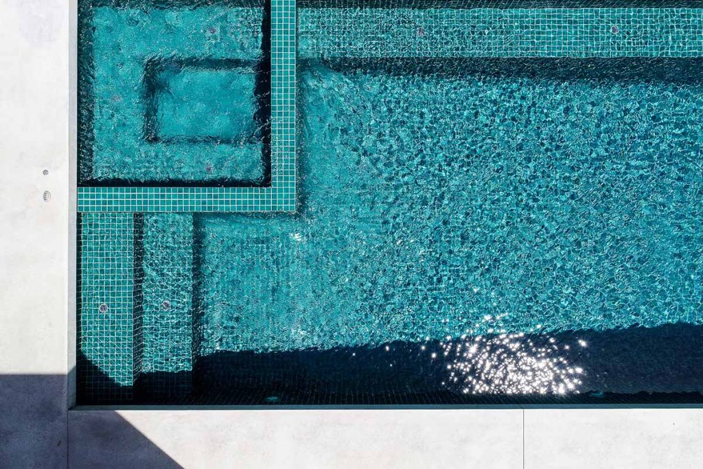 Poolside Emerald 48mm Ceramic Mosaic Pool Tiles CMC338