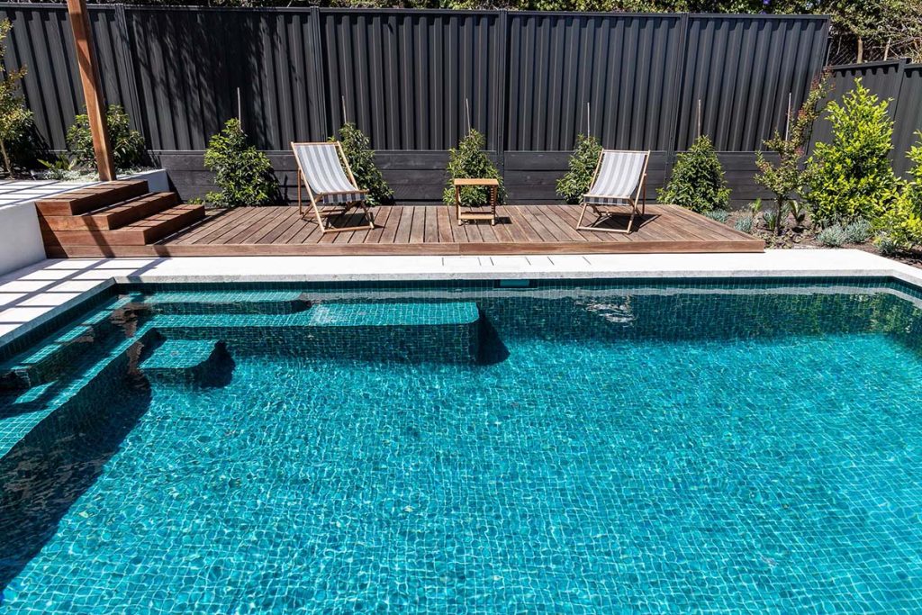 Pool Emerald Color Material Poolside Emerald 48mm Ceramic Mosaic Pool Tiles CMC338