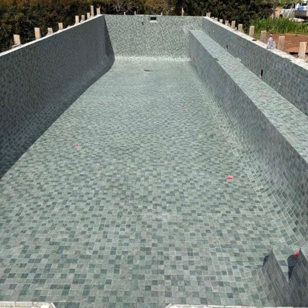 Sagebrush 48mm Fully Tiled Pool In Progress