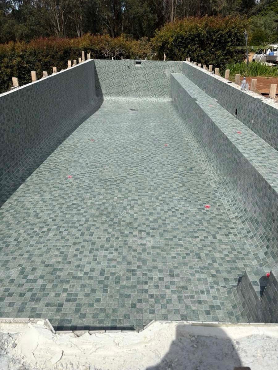 CMC395 Sagebrush 48mm 2 Sagebrush 48mm Fully Tiled Pool In Progress