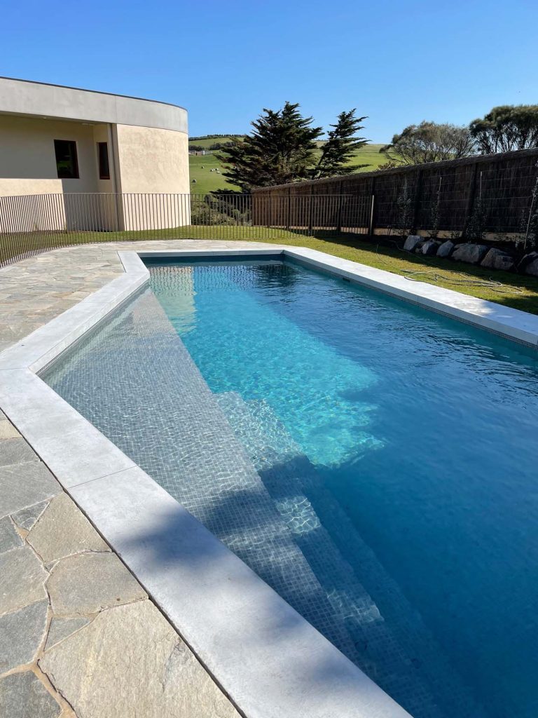 Titanium 23mm Ceramic Mosaic Pool Tiles CMC585