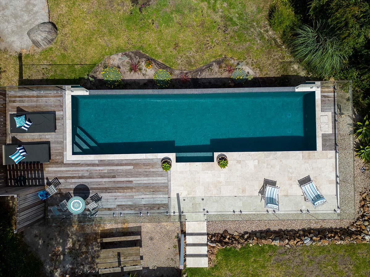 Graphite CMC590 Fully-Tiled Pool and infinity edge