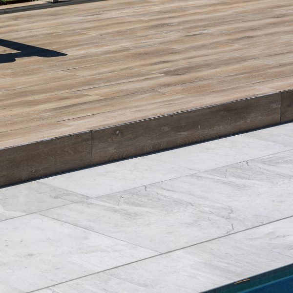 Oak TileDeck Dropface Coping