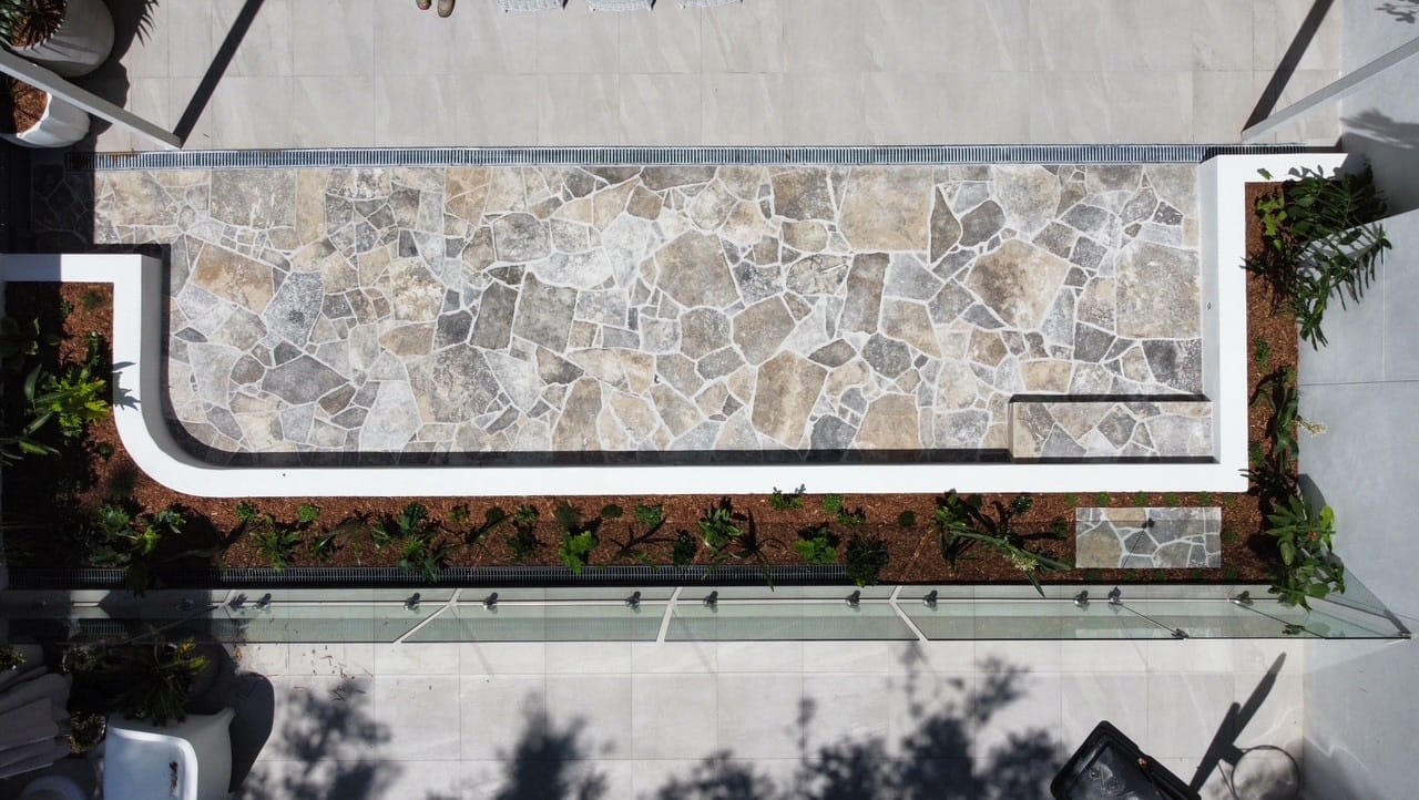 Silver Travertine Crazy Pave 4 Silver Travertine Crazy paving10