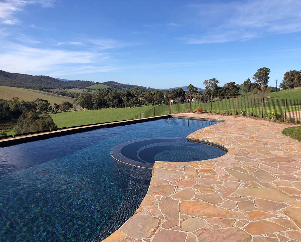 CMC304 Dark Grey Fully-Tiled pool and spa
