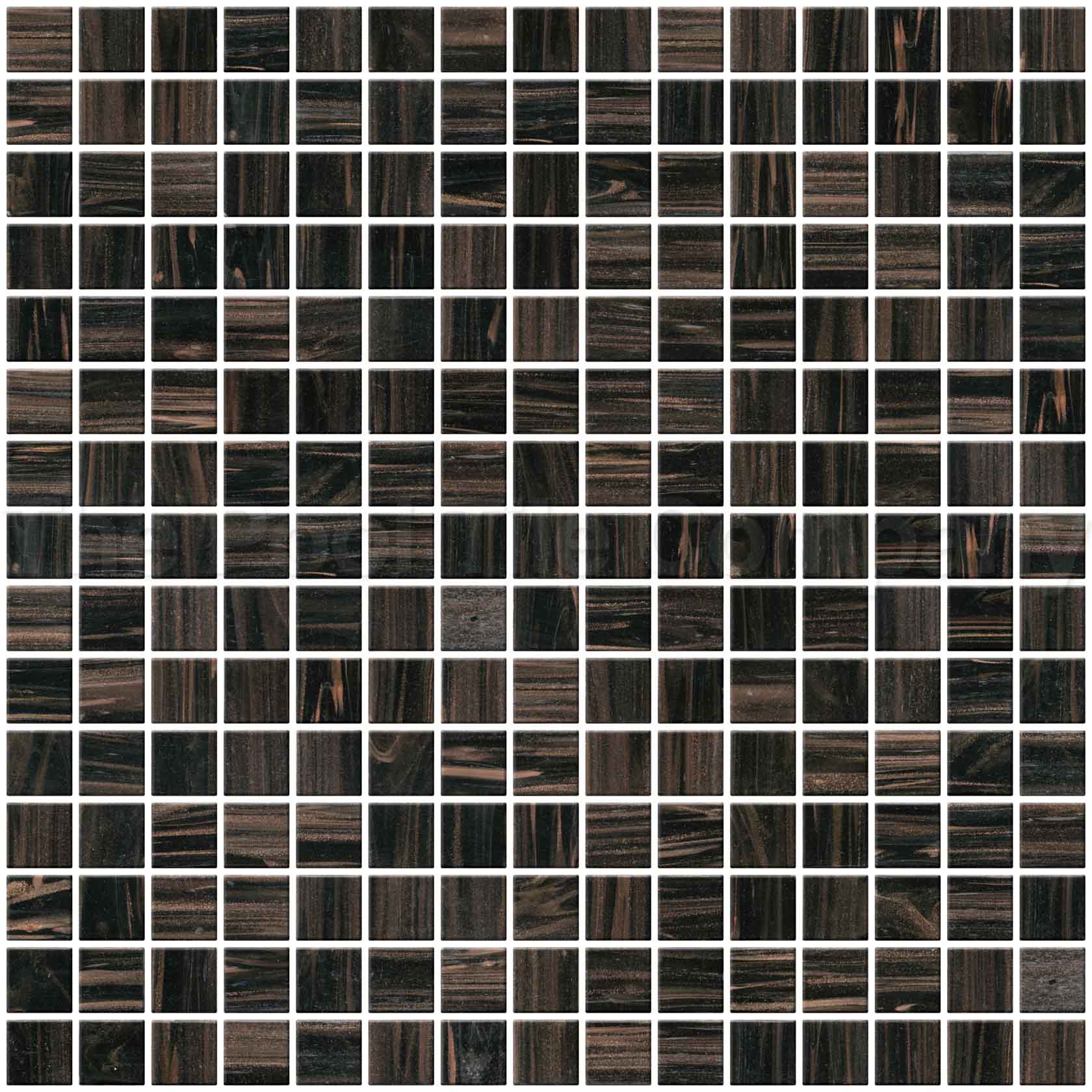 gc099 black caramel 20mm glass mosaic tile sheet