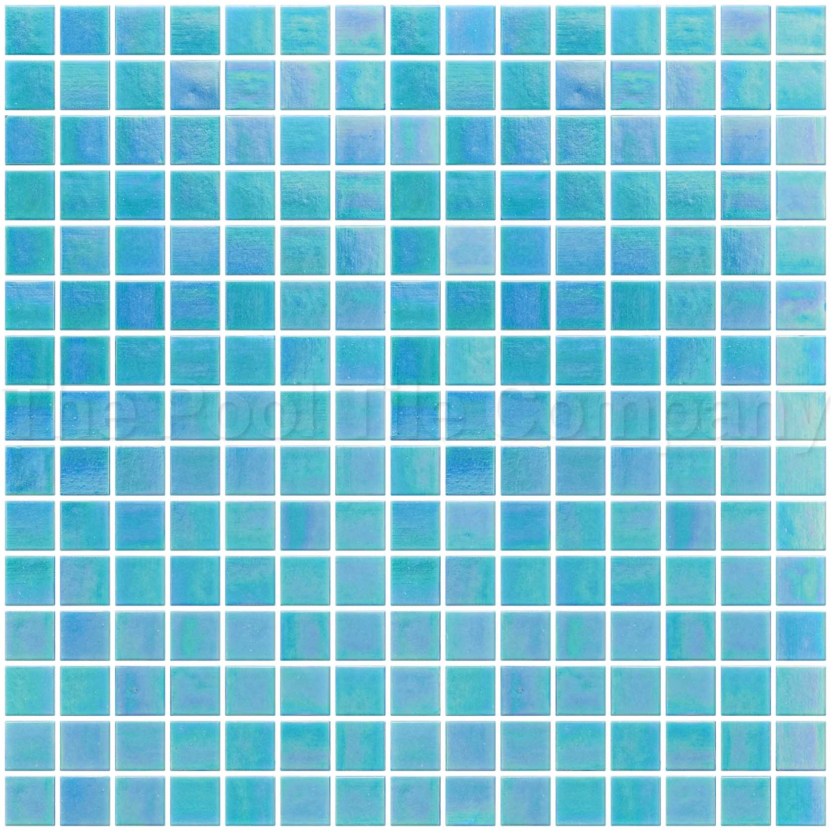 GC184 Light Sky Blue Pearl 20mm glass mosaic tile sheet