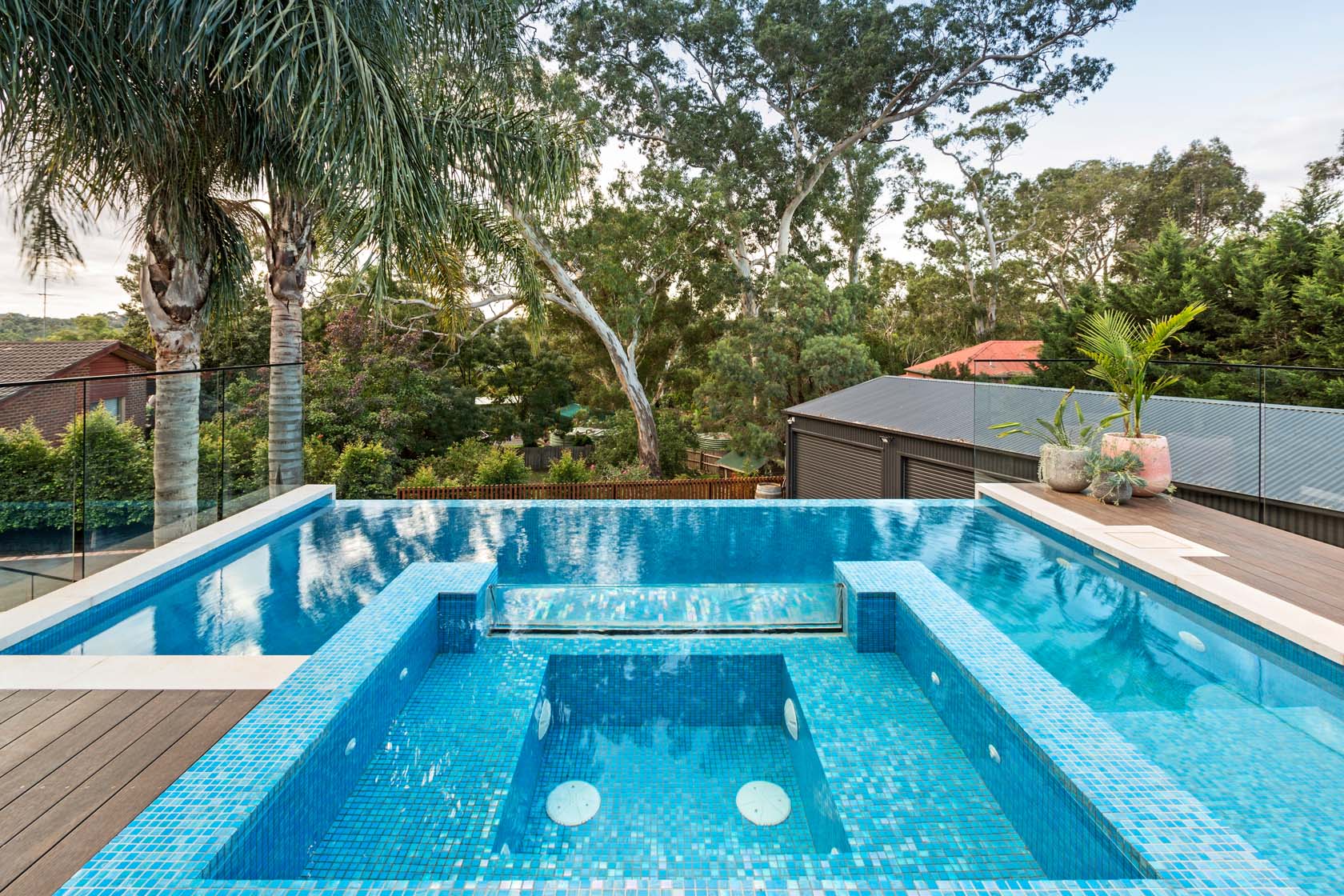 GC435 Caribbean fully tiled pool and spa