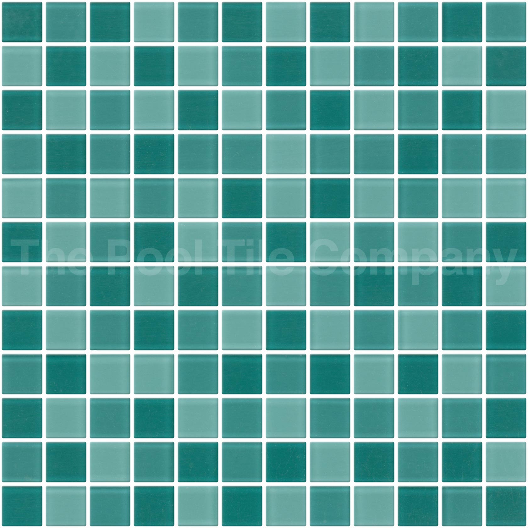 GCR041 Aqua Blend glass mosaic tile