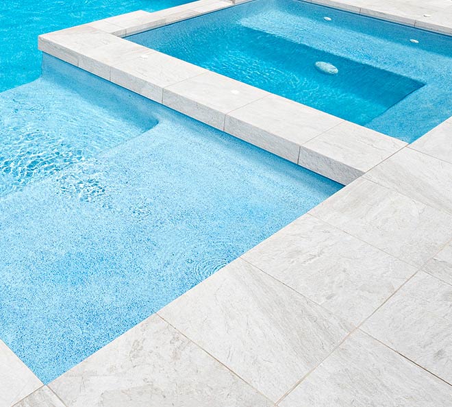 National Pool Tile Cobalto Sea Glass Hexagon