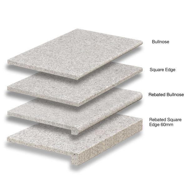 Light Grey Granite Coping Stack Description
