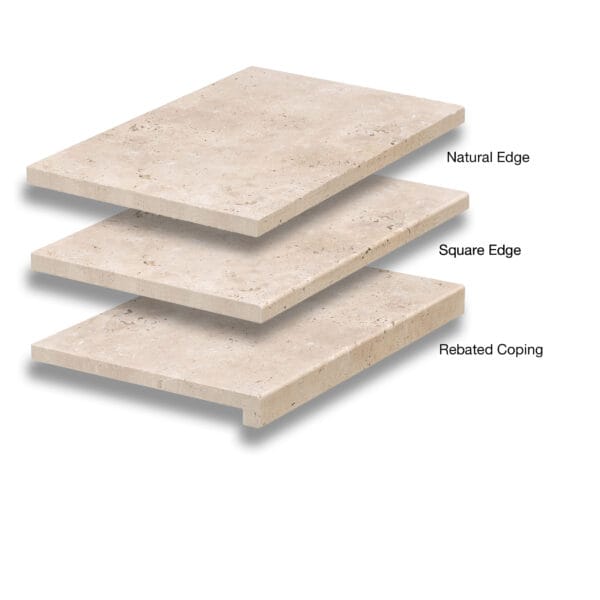 Product Range 55 Linen Travertine Coping Stack