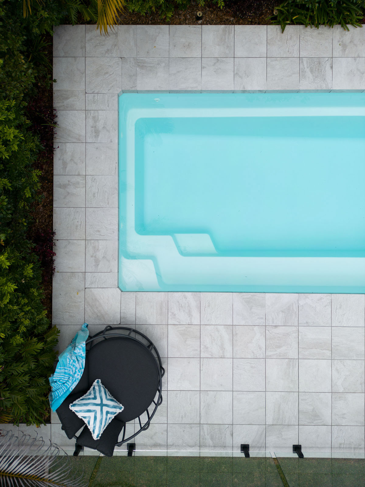 Ash Marblano Single Dropface pool coping and surround tiles17