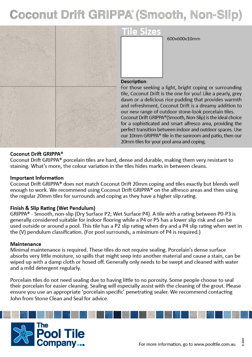 Coconut Drift Grippa PDF Coconut Drift PDF