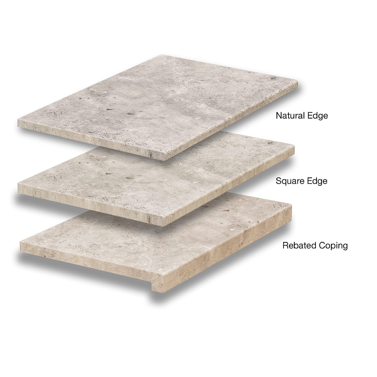 Silver Travertine Pool Coping 1 Silver Travertine Coping