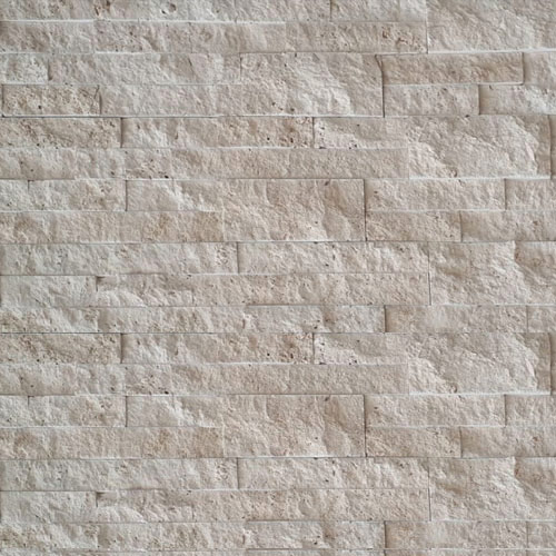 Linen travertine stacked stone wall cladding product