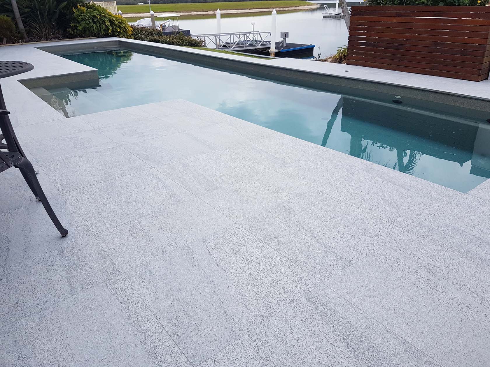 Sand Drift Porcelain pool coping and surround tiles