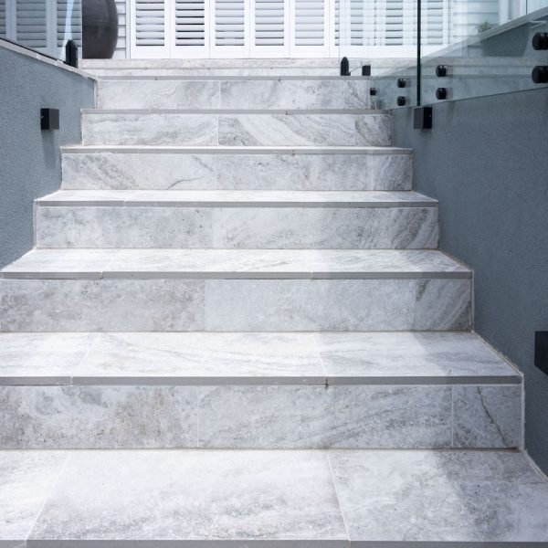 Platinum Travertino steps